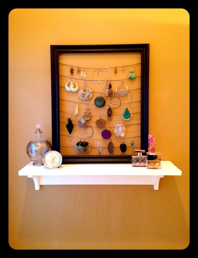 diy earring organizer