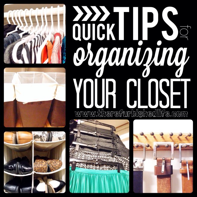 Organizing closet