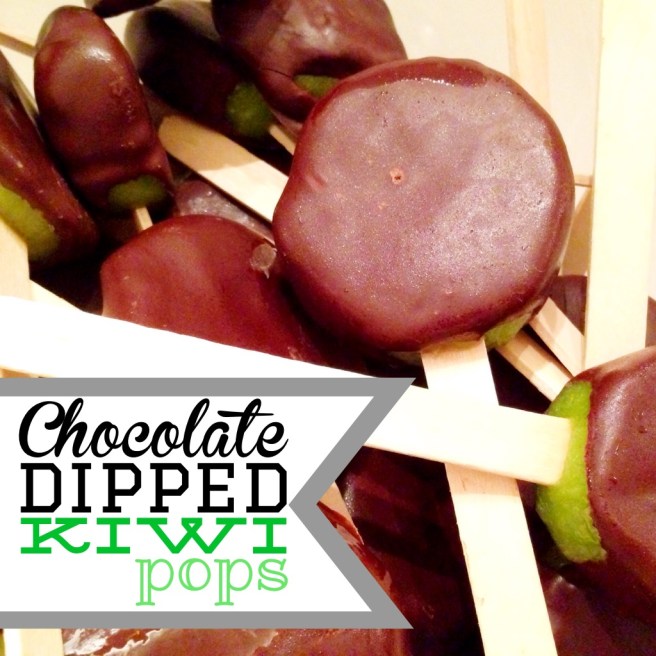 chocolate kiwi pops