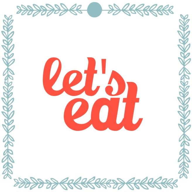 kitchen printable let's eat