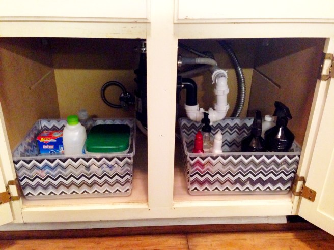 under sink organization