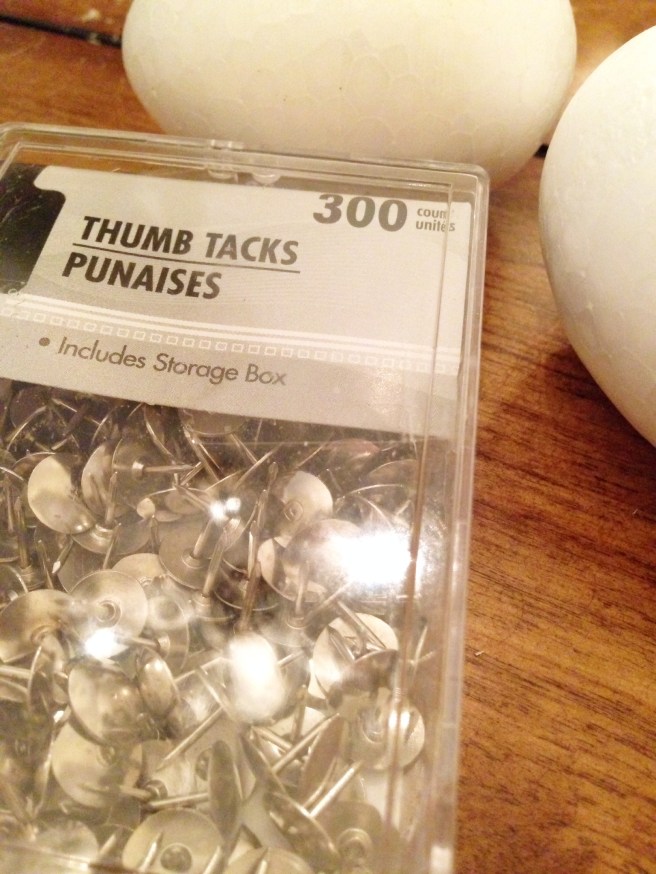 diy metallic easter eggs