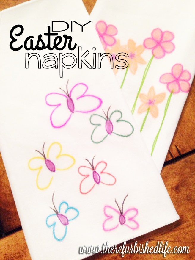 diy easter napkins