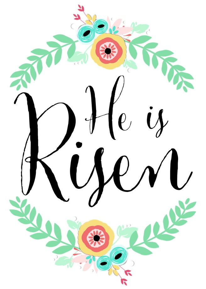 He is risen printable