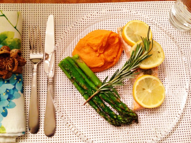 grilled salmon and asparagus