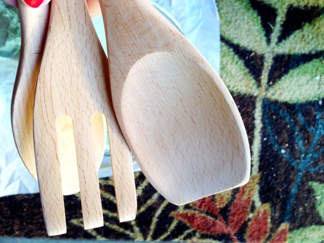 diy paint dipped serving utensils