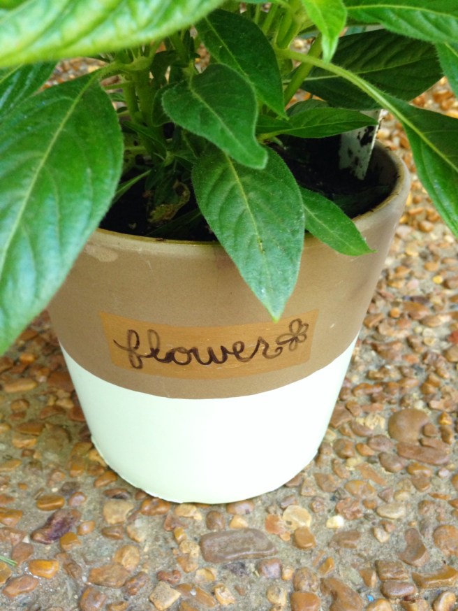 diy paint dipped pot