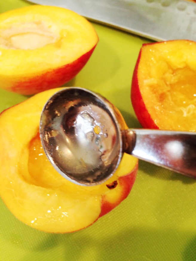 grilled peaches and cream